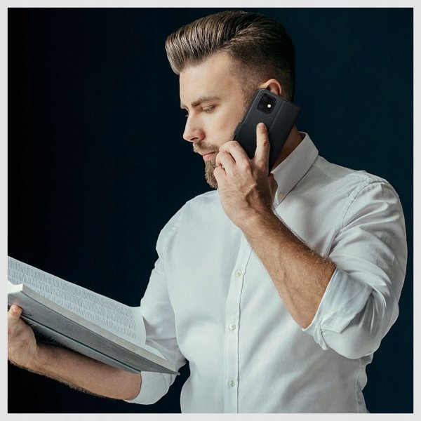 Tech-Protect Motorola Edge 50 Fusion Etui Wallet Sort