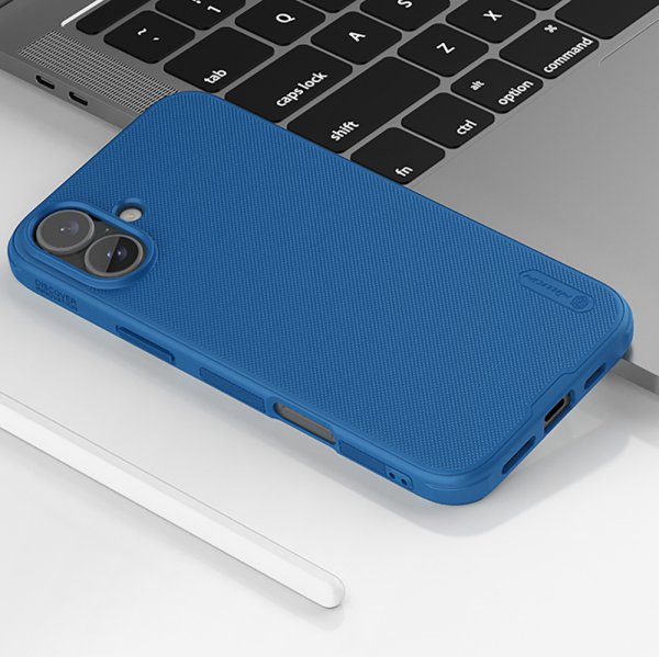 Nillkin iPhone 16 Cover Super Frosted Shield Pro Blå