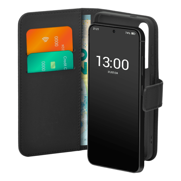 Puro Samsung Galaxy S24 FE Etui Wallet Stand Sort