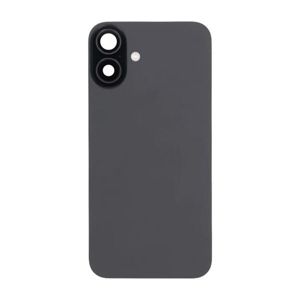 iPhone 16 Plus Bagside Glas Komplet - Sort