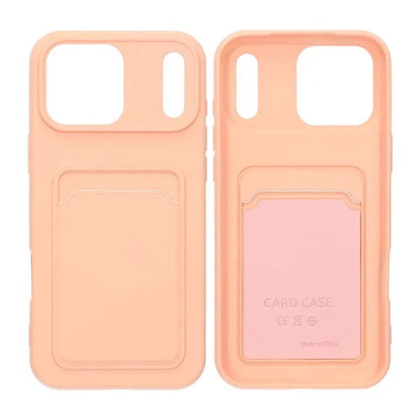 iPhone 17 Pro Max Cover Kortholder Rosa
