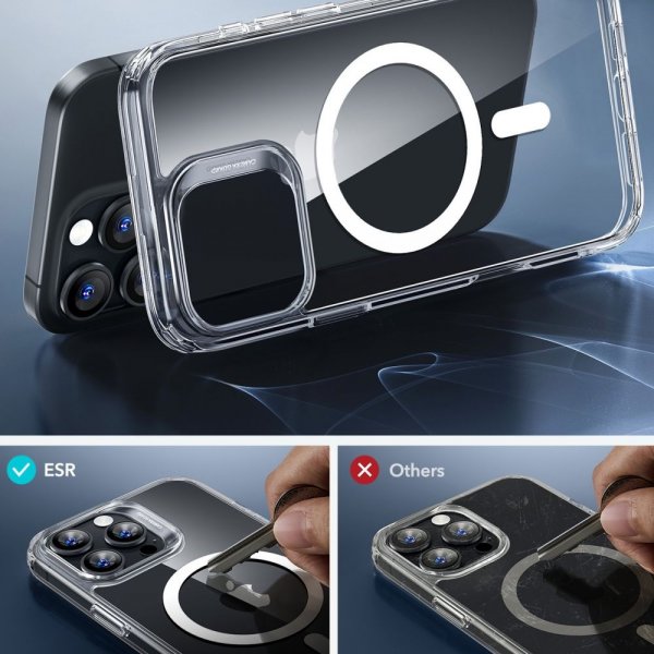 ESR iPhone 16 Pro Cover og Skærmbeskyttelse Classic Hybrid MagSafe Sæt Gennemsigtig