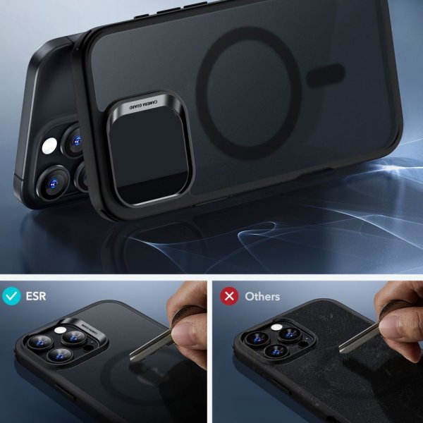 ESR iPhone 16 Pro Cover og Skærmbeskytter Classic Hybrid MagSafe Sæt Matteret Sort