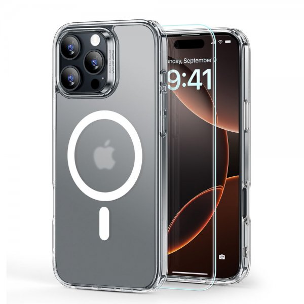 ESR iPhone 16 Pro Max Cover og Skærmbeskytter Classic Hybrid MagSafe Sæt Matteret