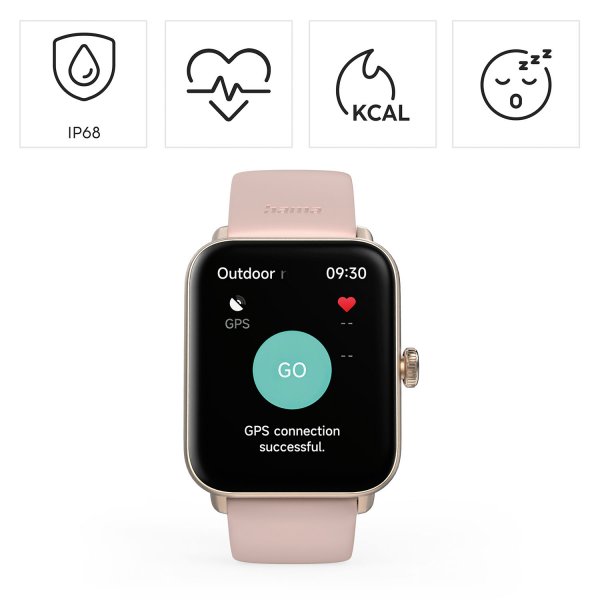 Hama Smartwatch 6010 Rosaguld