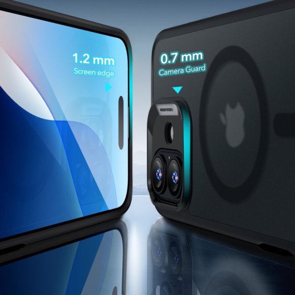 ESR iPhone 16 Cover og Skærmbeskyttelse Classic Hybrid MagSafe Sæt Frostet Sort