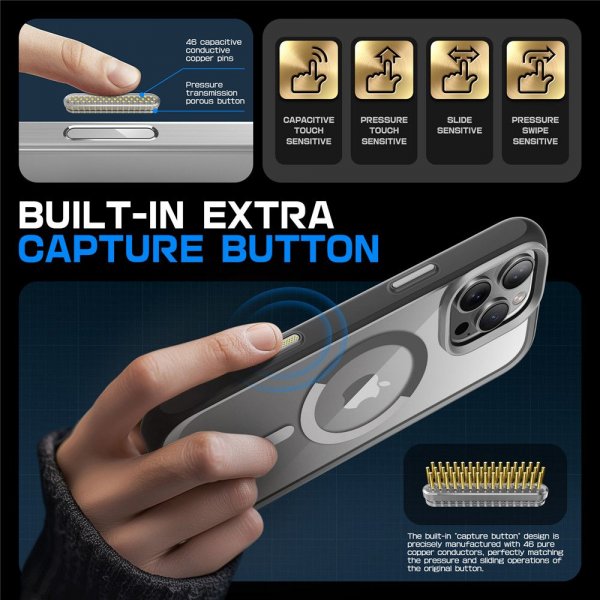 Supcase iPhone 16 Pro Max Cover UB Mag Grå