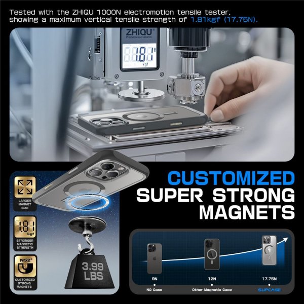 Supcase iPhone 16 Pro Max Cover UB Mag Grå