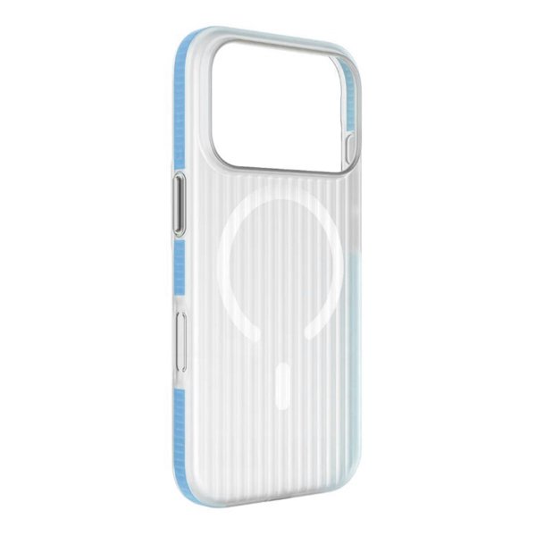 Rvelon iPhone 17 Pro Max Cover Bølget MagSafe Blå