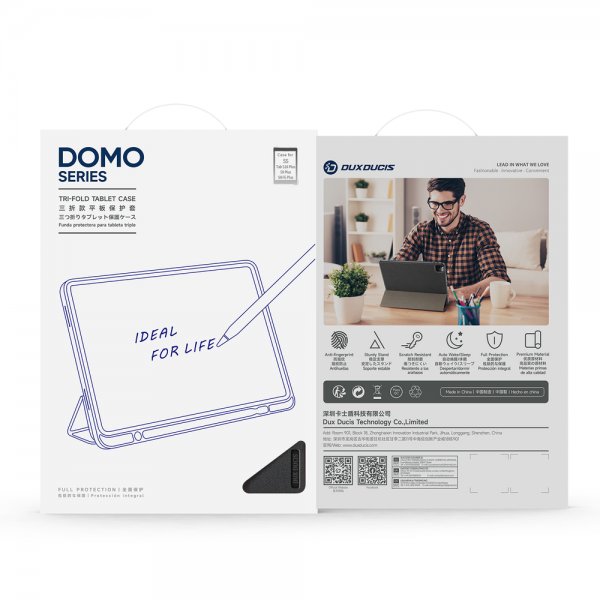 Dux Ducis Samsung Galaxy Tab S9 Plus/S9 FE Plus/S10 Plus Cover DOMO Series Sort