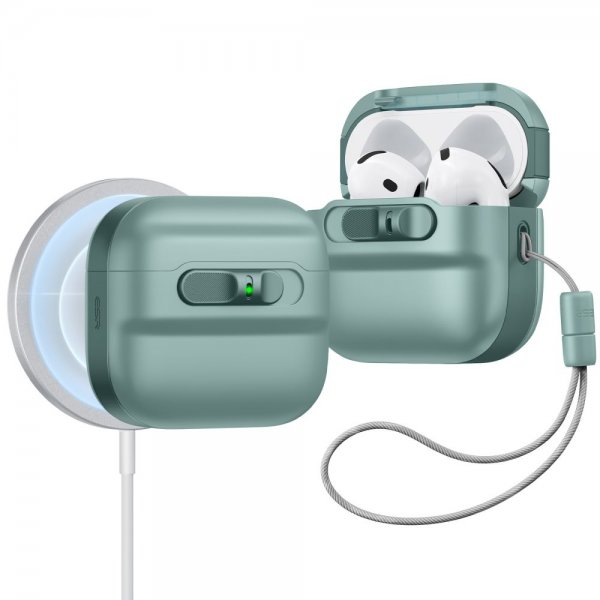 ESR AirPods 4 Cover Pulse FlickLock HaloLock Grøn