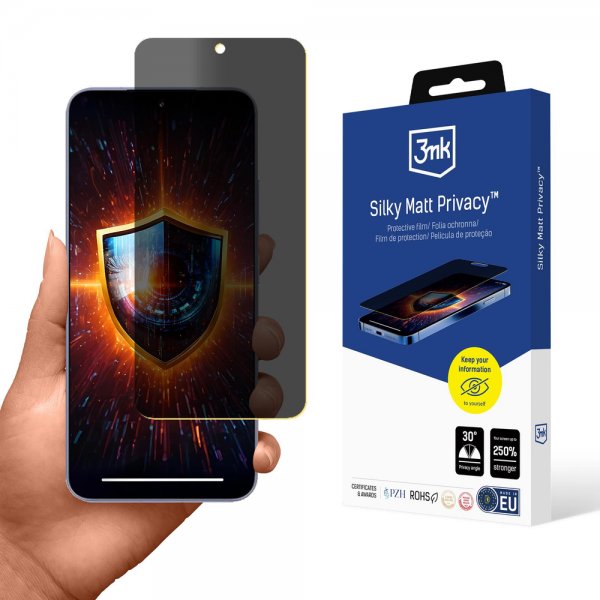 3mk Xiaomi 15 Skærmbeskyttelse Silky Matt Privacy