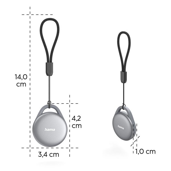 Hama Apple/Android Smart Tracker Nøglefinder Genopladelig