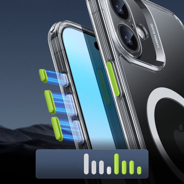 ESR iPhone 16 Cover og Skærmbeskytter Classic Pro MagSafe Sæt Transparent