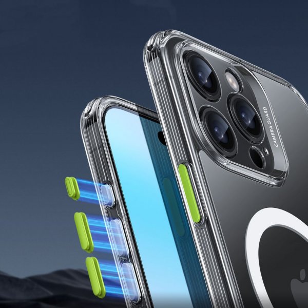 ESR iPhone 16 Pro Max Cover og Skærmbeskyttelse Classic Pro MagSafe Sæt Transparent