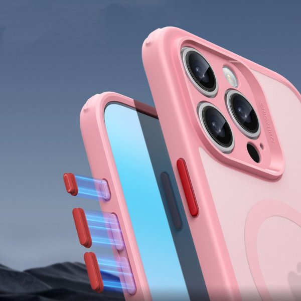 ESR iPhone 16 Pro Max Cover og Skærmbeskyttelse Classic Pro MagSafe Sæt Rosa