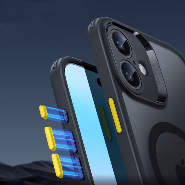 ESR iPhone 16 Cover og Skærmbeskyttelse Classic Pro MagSafe Sæt Sort