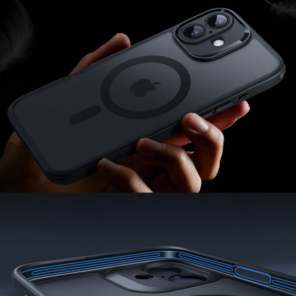 ESR iPhone 16 Cover og Skærmbeskyttelse Classic Pro MagSafe Sæt Sort