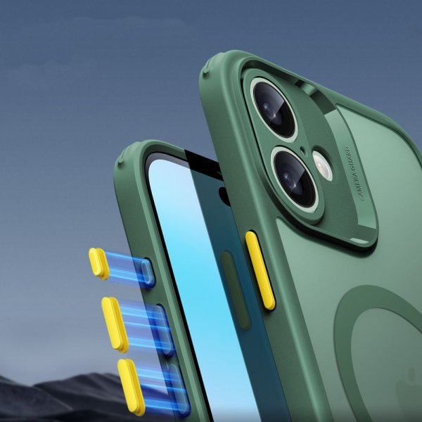 ESR iPhone 16 Cover og Skærmbeskyttelse Classic Pro MagSafe Sæt Grøn