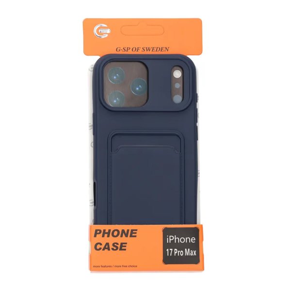 iPhone 17 Pro Max Cover Kortholder Blå