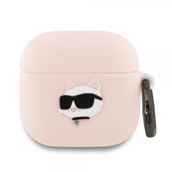 Karl Lagerfeld AirPods 4 Cover Choupette 3D Rosa