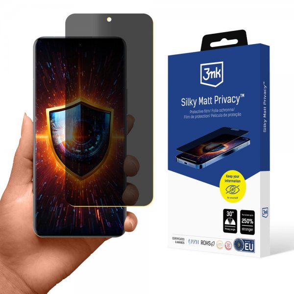 3mk Xiaomi 15 Ultra Skærmbeskyttelse Silky Mat Privacy