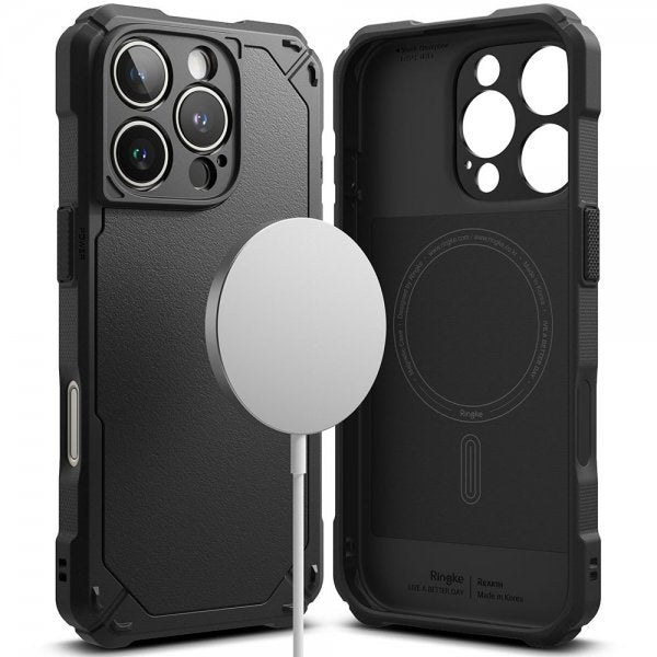 Ringke iPhone 16 Pro Max Cover Rugged Gear Magnetisk Sort