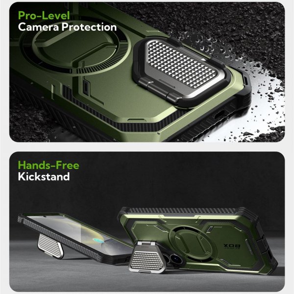 Supcase Samsung Galaxy S25 Cover ArmorBox MagSafe Grøn