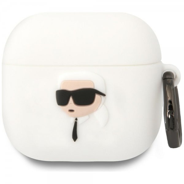 Karl Lagerfeld AirPods 4 Cover Karl 3D Hvid