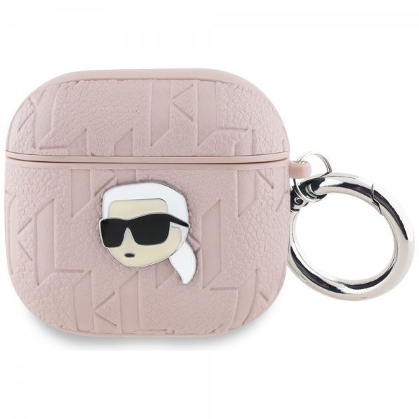 Karl Lagerfeld AirPods 4 Cover Monogram Karl Pink