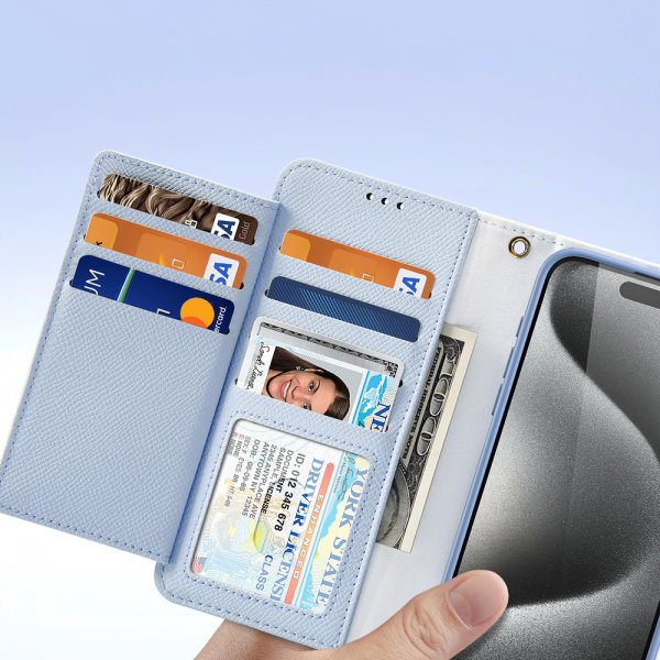 Dux Ducis iPhone 15 Cover 2-i-1 Lawa Series MagSafe Blå