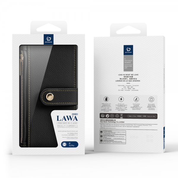 Dux Ducis iPhone 15 Pro Cover 2-i-1 Lawa Series MagSafe Sort