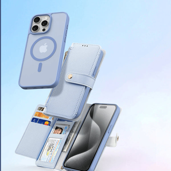 Dux Ducis iPhone 15 Pro Max Cover 2-i-1 Lawa Series MagSafe Blå