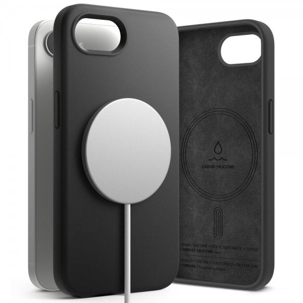Ringke iPhone 16e/iPhone 17e Cover Silikone Magnetic Sort