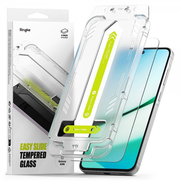 Ringke Samsung Galaxy A56 Skærmbeskytter Easy Slide 2-pak