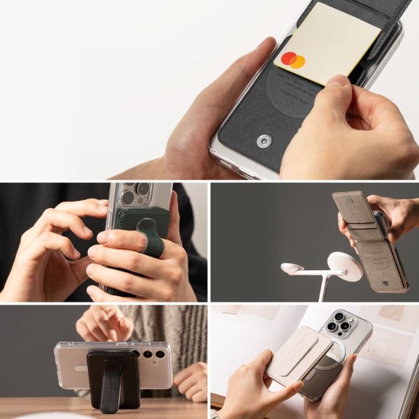 Ringke MagSafe Kortholder Slide Grip Wallet Magnetic Sort
