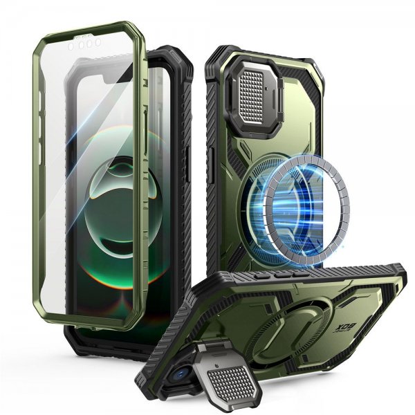 Supcase iPhone 16e/iPhone 17e Cover ArmorBox MagSafe Grøn