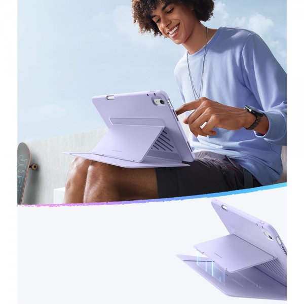 ESR iPad Air 13 (M2/M3/M4) Cover Flip Hybrid Lilla