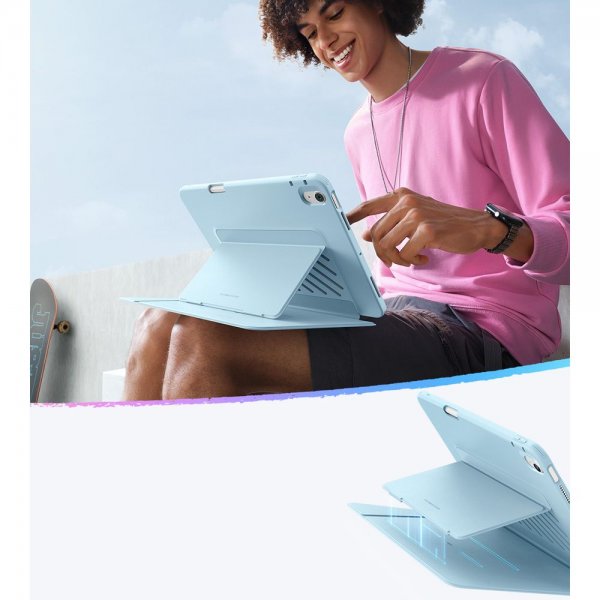 ESR iPad 10.9 (10. generation)/iPad 11 (A16) Flip Hybrid Cover Lyseblå