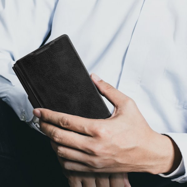 Nillkin Samsung Galaxy Z Fold 7 Cover Qin Pro Læder Sort