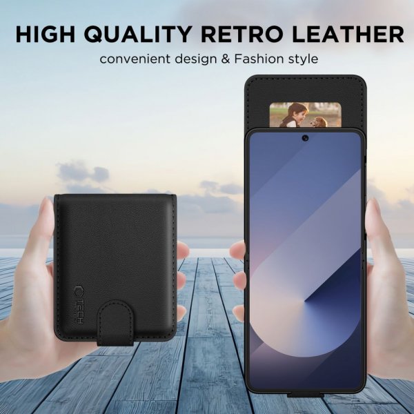 Tech-Protect Samsung Galaxy Z Flip 7 Etui Wallet Sort