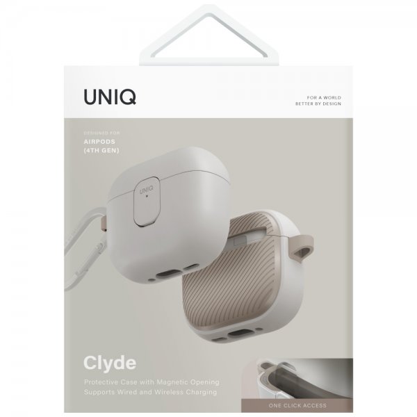 UNIQ AirPods 4 Cover Clyde Beige