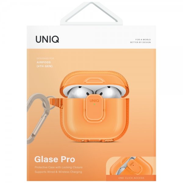 UNIQ AirPods 4 Cover Glase Pro Orange
