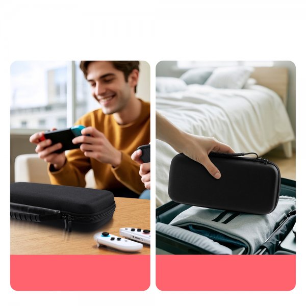 Dux Ducis Nintendo Switch 2 Taske med Håndtag og Spilleopbevaring Sort