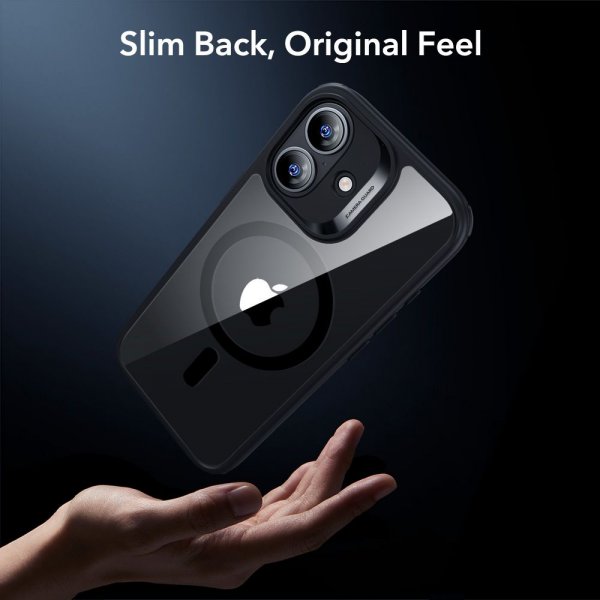 ESR iPhone 17 Cover og Skærmbeskytter Classic Hybrid MagSafe Sæt Sort Gennemsigtig