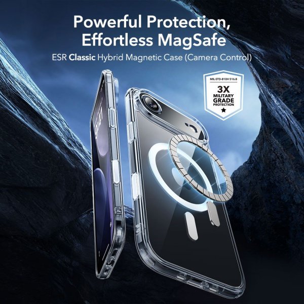 ESR iPhone Air Cover og Skærmbeskytter Classic Hybrid MagSafe Sæt Transparent