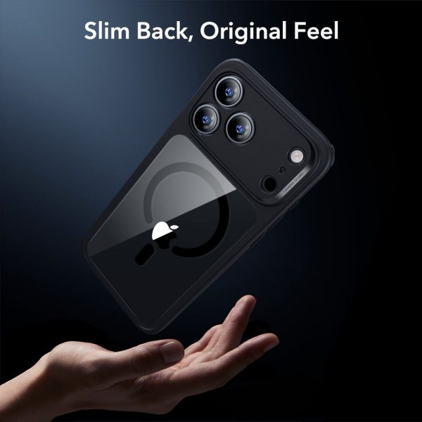ESR iPhone 17 Pro Cover og Skærmbeskytter Classic Hybrid MagSafe Sæt Sort Gennemsigtig