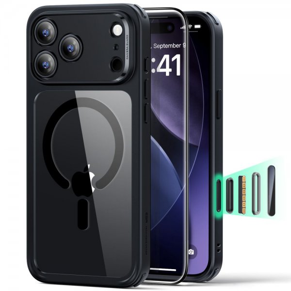 ESR iPhone 17 Pro Max Cover og Skærmbeskyttelse Classic Hybrid MagSafe Sæt Sort Gennemsigtig