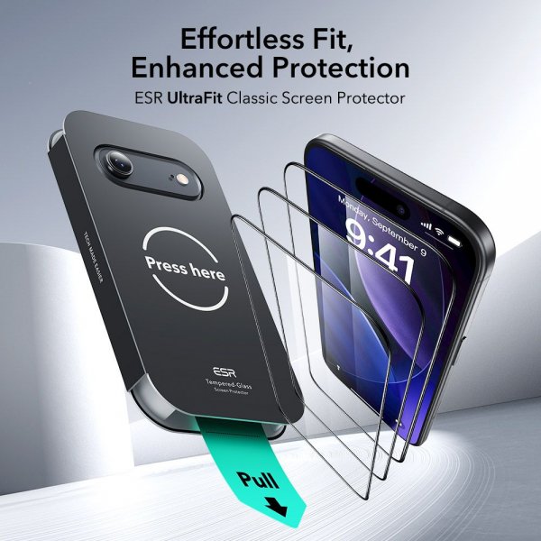 ESR iPhone Air Skærmbeskyttelse UltraFit 2-pak