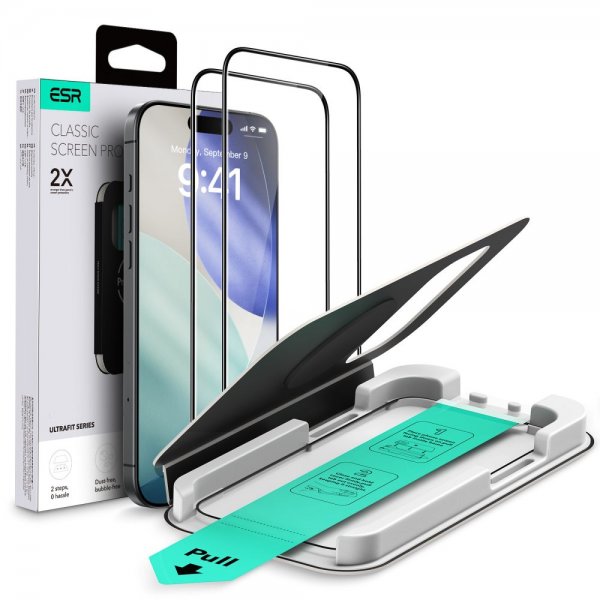 ESR iPhone 17 Pro Skærmbeskyttelse UltraFit 2-pak